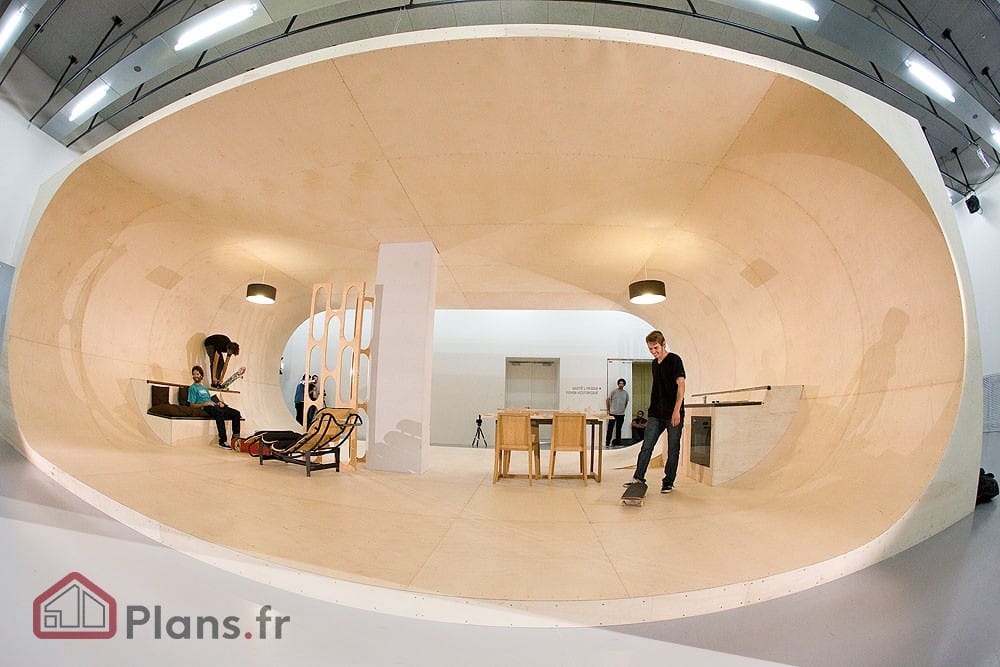 maison en forme de skate park - parc