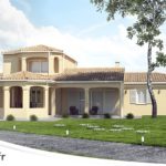 Bow Window -Maison traditionnelle à étage