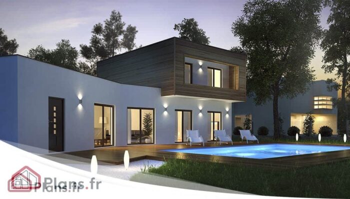 Carrelet -Maison contemporaine à étage – Image 2