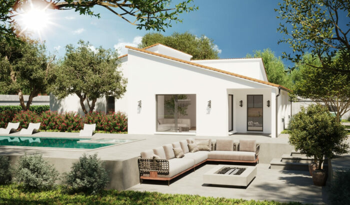 Cheverny -Maison contemporaine avec toiture complexe