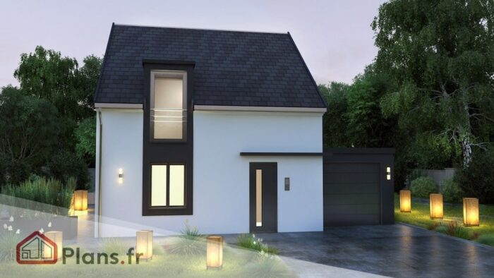 City 60 nuit City Tradi -Maison contemporaine à étage – Image 2