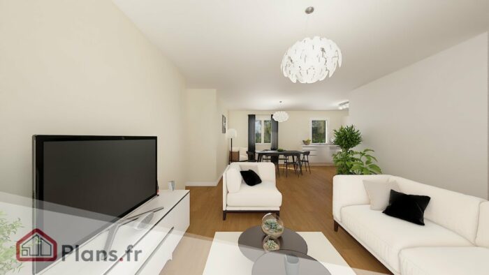 Design 86 -Maison traditionnelle de plain-pied – Image 2