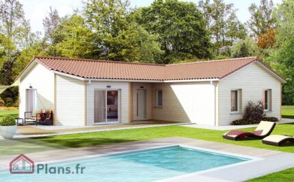 Ecologia Maison Bois traditionnelle Ecologique plain-pied