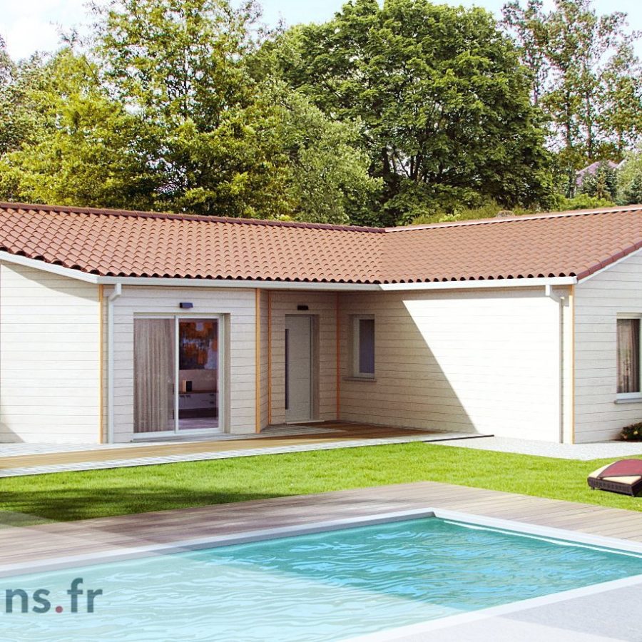 Ecologia Maison Bois traditionnelle Ecologique plain-pied