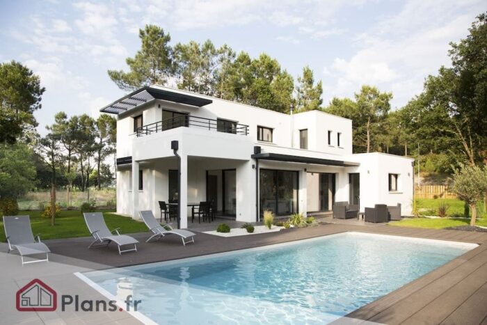 Palmyre -Maison contemporaine à étage – Image 2