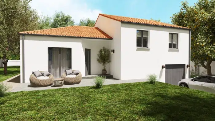 Solara version sud vue avant plan maison New Light Solara -Maison traditionnelle à étage – Image 1