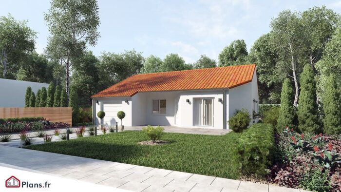 Valeria front1 Valeria -Maison traditionnelle de plain-pied โ Image 1