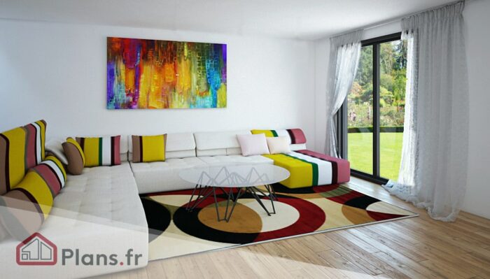 Valeria living room Valeria -Maison traditionnelle de plain-pied โ Image 5