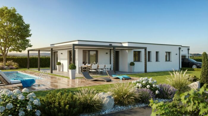 Pergolair -Maison contemporaine de plain-pied – Image 3