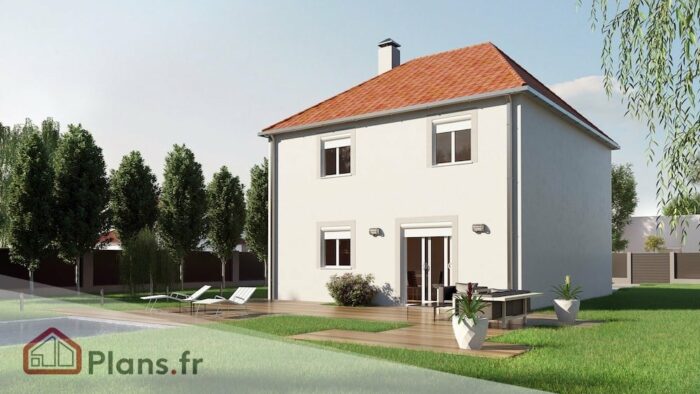 plans.fr Sully back updated Sully - Maison traditionnelle à étage – Image 1