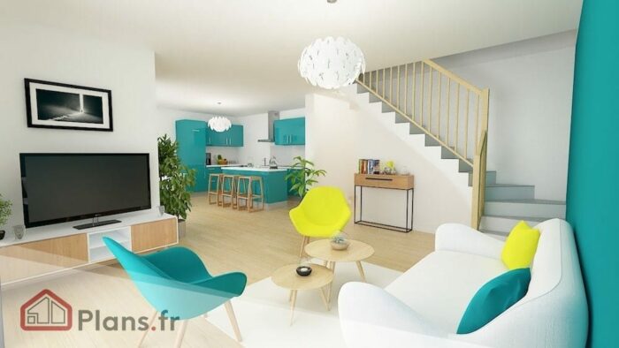 Saturne -Maison contemporaine à étage – Image 2