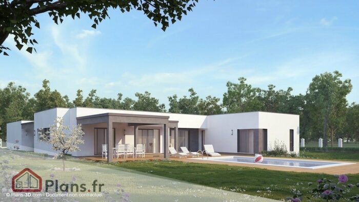 titanium maison architecte plain pied 1 Titanium -Maison contemporaine de plain-pied โ Image 1