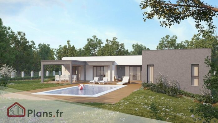 titanium maison architecte plain pied 2 Titanium -Maison contemporaine de plain-pied โ Image 2