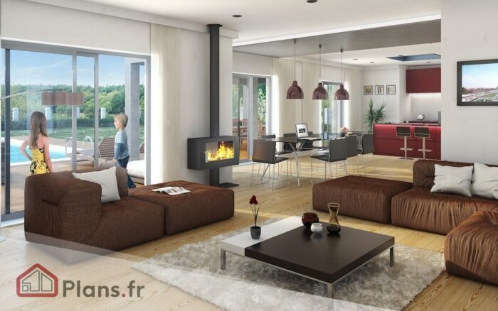 titanium maison architecte plain pied 3 Titanium -Maison contemporaine de plain-pied โ Image 4