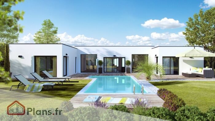 maison moderne marine esthetia Esthetia Villa contemporaine Passive plain-pied Garage double