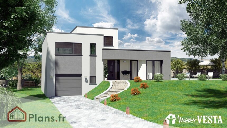Plan maison demi-niveau – modèles pratiques