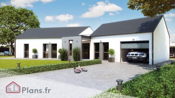 Versium (1) Versium -Maison contemporaine de plain-pied โ Image 1