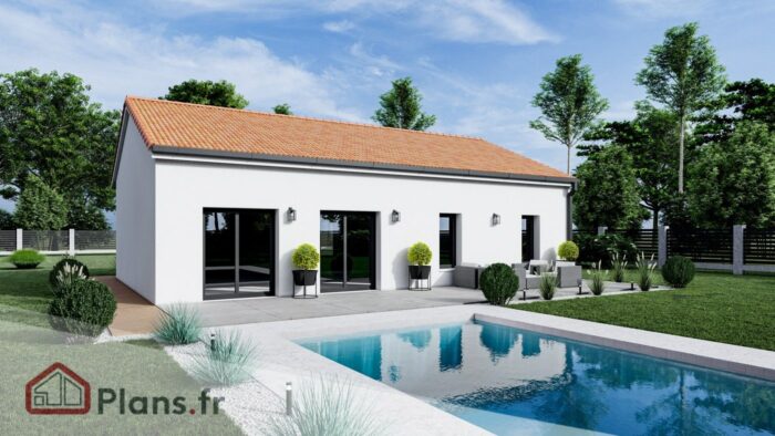 Tulipe -Maison traditionnelle de plain-pied – Image 1