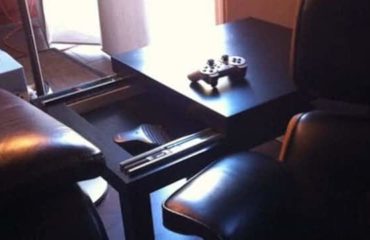 Une table basse avec rangements faîte maison