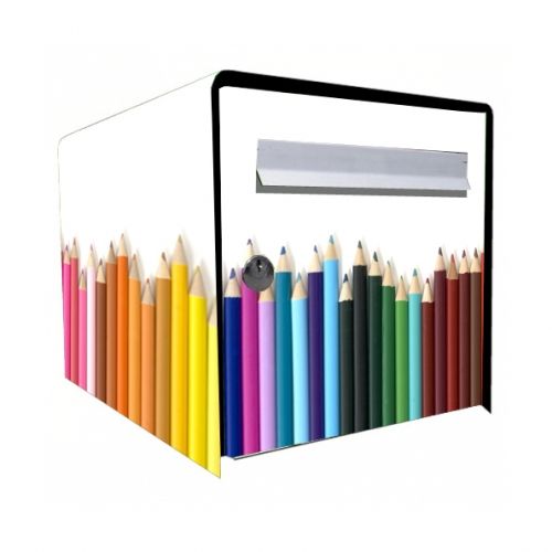 boite aux lettres sticker crayons