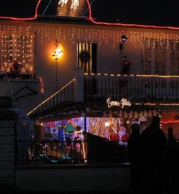 Une maison bien décorée pour Noël