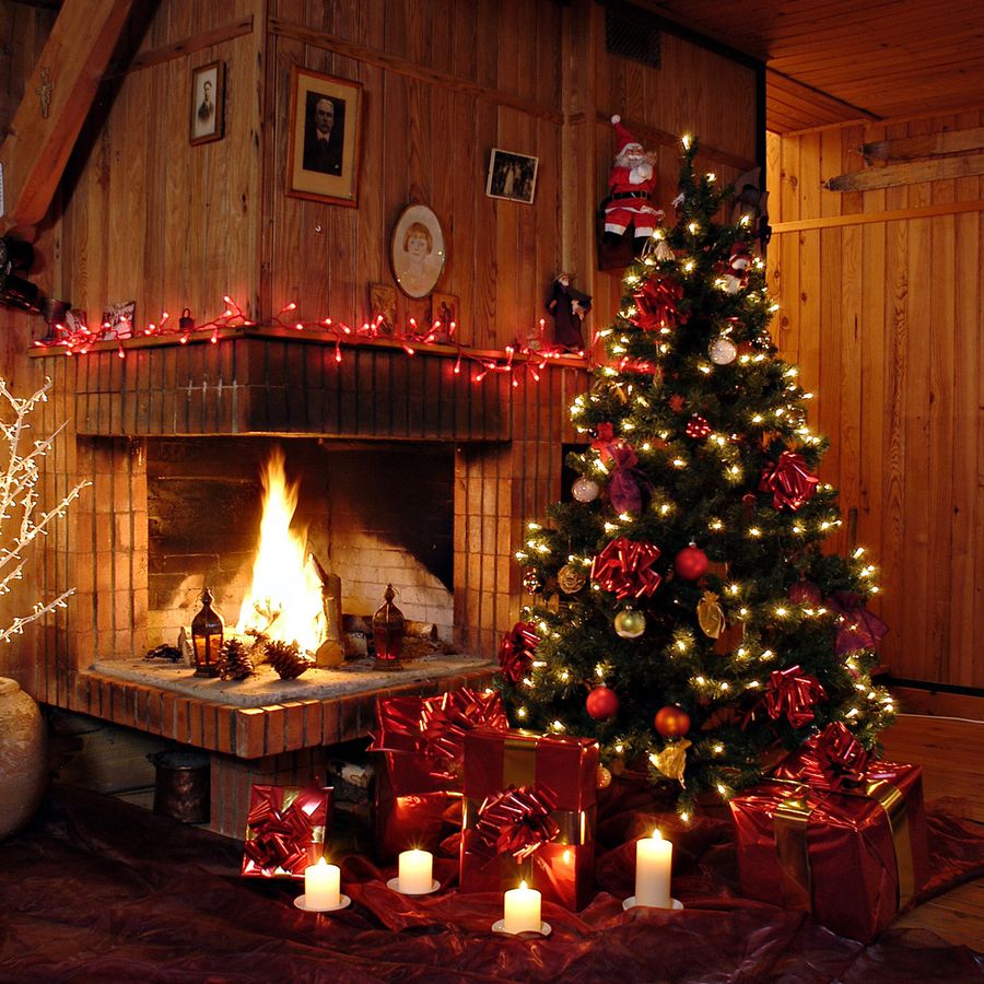 Un intérieur bien décoré pour Noël