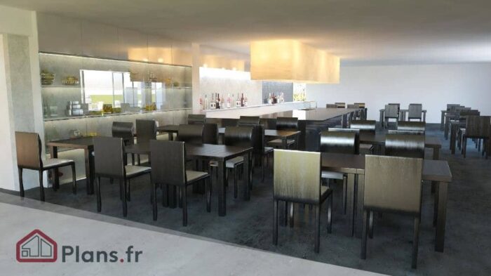 001_bakery with drive_interior - copie 2_Plan batiment professionnel Commerce avec Drive โ Image 3