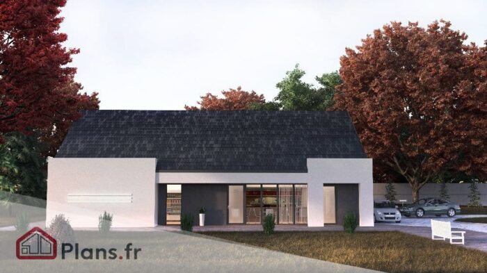Plan commerce avec Drive - copie 2_Plan batiment professionnel Commerce avec Drive โ Image 1