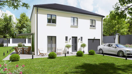 visuel avant maison etage tilhommiere
