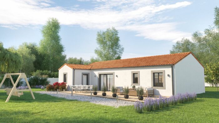 Modele-Maisons-Omega-Agonacvue-Arriere-de-la-maison Agonac -Maison Traditionnelle de plain-pied โ Image 2