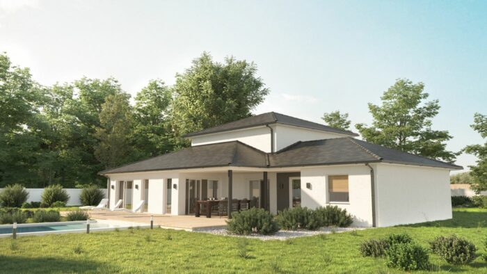 03Neuvic-maison-neuve-du-constructeur-Maisons-Omega Neuvic -Maison Contemporaine de plain-pied โ Image 1