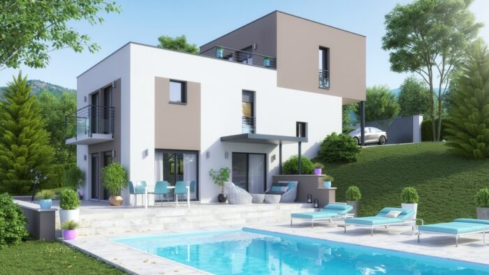 PERCE NEIGE -Maison d'architecte à étage – Image 1