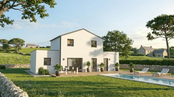 COUERNIUM -Maison contemporaine à étage – Image 2