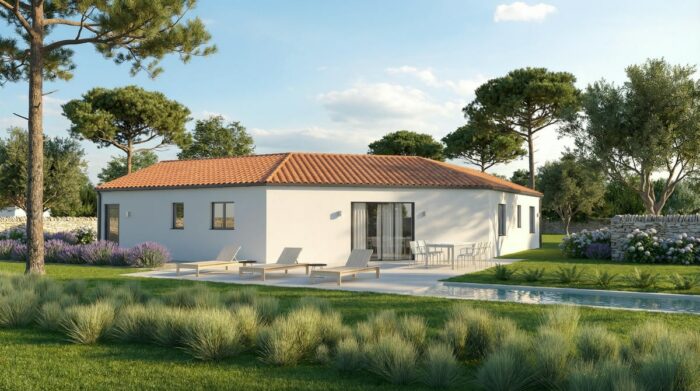 VAIROISE -Maison Traditionnelle avec plan en V de plain-pied – Image 2
