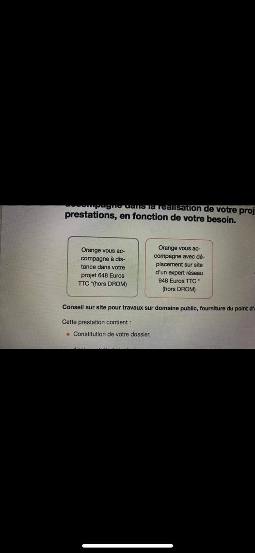 Bonjour à tous  
 Petite question concernant le raccordement orange, avant même 