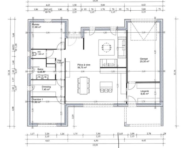 Bonsoir à tous ! Pour nous les travaux ont commencé ! Voici le plan de notre fut