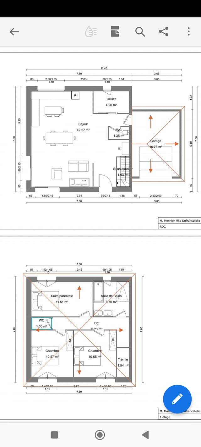 Bonjour, Nous aimerions avoir des avis sur notre projet.
 Terrain 1 000 m2 Merci,
 Bon courage à vous tous 
