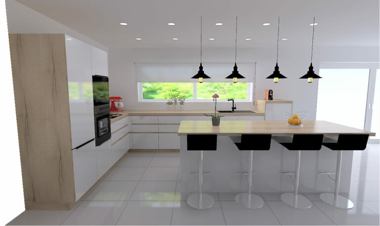 Bonsoir,
                        𝔹𝕖𝕤𝕠𝕚𝕟 𝕕𝕖 𝕧𝕠𝕤 𝕒𝕧𝕚𝕤 

 Cuisine blanche/plan de travail bois/ crédence verre 

 Cuisine blanche/ plan de travail bois/ crédence bois 

 Cuisine blanche/ plan de travail 