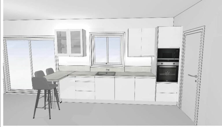 Bonjour à tous 

Que pensez vous de ce devis de chez Eco cuisine 
10300e sans electro ( uniquement hotte ) 
Évier en granite 
Meuble avec poignet intégré
Led dans tous les meubles 
Plan snack 
Le mur 