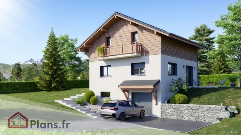 Plan maison demi-niveau – modèles pratiques