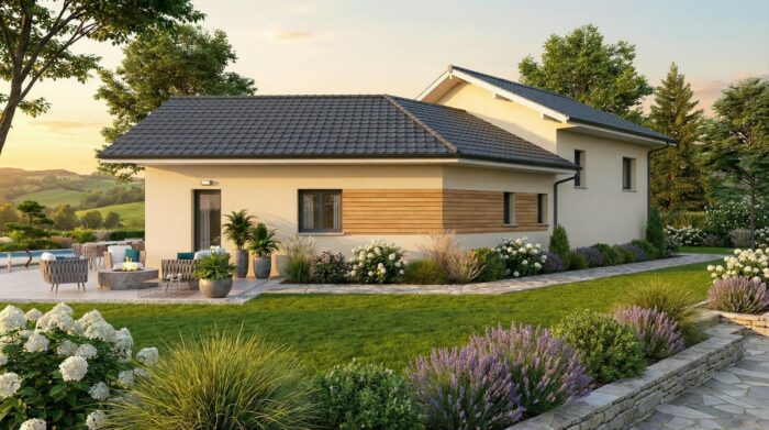 MUGUET -Maison contemporaine demi niveau – Image 2
